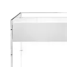 Mesa consola en tres acabados, fabricada en plexiglás, hecha en Italia - Fedra Viadurini