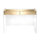 Mesa consola en tres acabados, fabricada en plexiglás, hecha en Italia - Fedra Viadurini