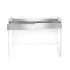 Mesa consola en tres acabados, fabricada en plexiglás, hecha en Italia - Fedra Viadurini
