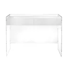 Mesa consola en tres acabados, fabricada en plexiglás, hecha en Italia - Fedra Viadurini