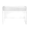 Mesa consola en tres acabados, fabricada en plexiglás, hecha en Italia - Fedra