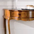 Consola de entrada clásica en madera con 1 cajón Made in Italy - Leonor Viadurini