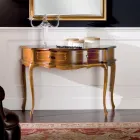 Consola de entrada clásica en madera con 1 cajón Made in Italy - Leonor Viadurini