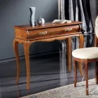 Consola de entrada clásica en madera con cajón Made in Italy - Hastings Viadurini
