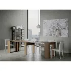 Consola extensible moderna 296 cm en madera de melamina Made in Italy - Ariella Viadurini