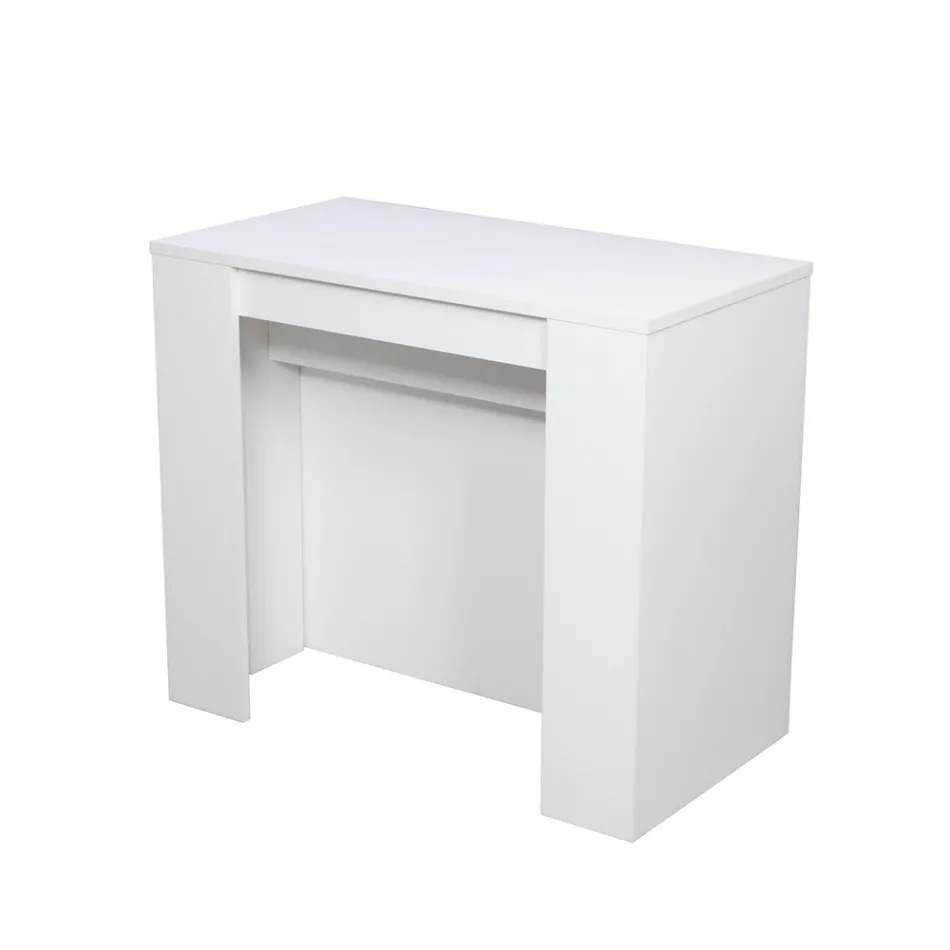 Consola extensible moderna 296 cm en madera de melamina Made in Italy - Ariella Viadurini