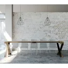 Consola moderna extensible a 300 cm con estructura antracita Made in Italy - Avventura Viadurini