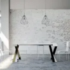 Consola moderna extensible a 300 cm con estructura antracita Made in Italy - Avventura Viadurini