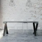 Consola moderna extensible a 300 cm con estructura antracita Made in Italy - Avventura Viadurini