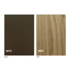 Consola de mesa extensible moderna en madera de roble y metal Made in Italy - Nappo Viadurini