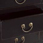 Consola de madera de olmo negro de diseño vintage con 5 cajones Homemotion - Sonten Viadurini