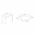 Consola para entrada moderna en vidrio extralight Made in Italy - Rosalia Viadurini