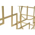 Consola rectangular de diseño moderno en hierro y espejo - Billie Viadurini