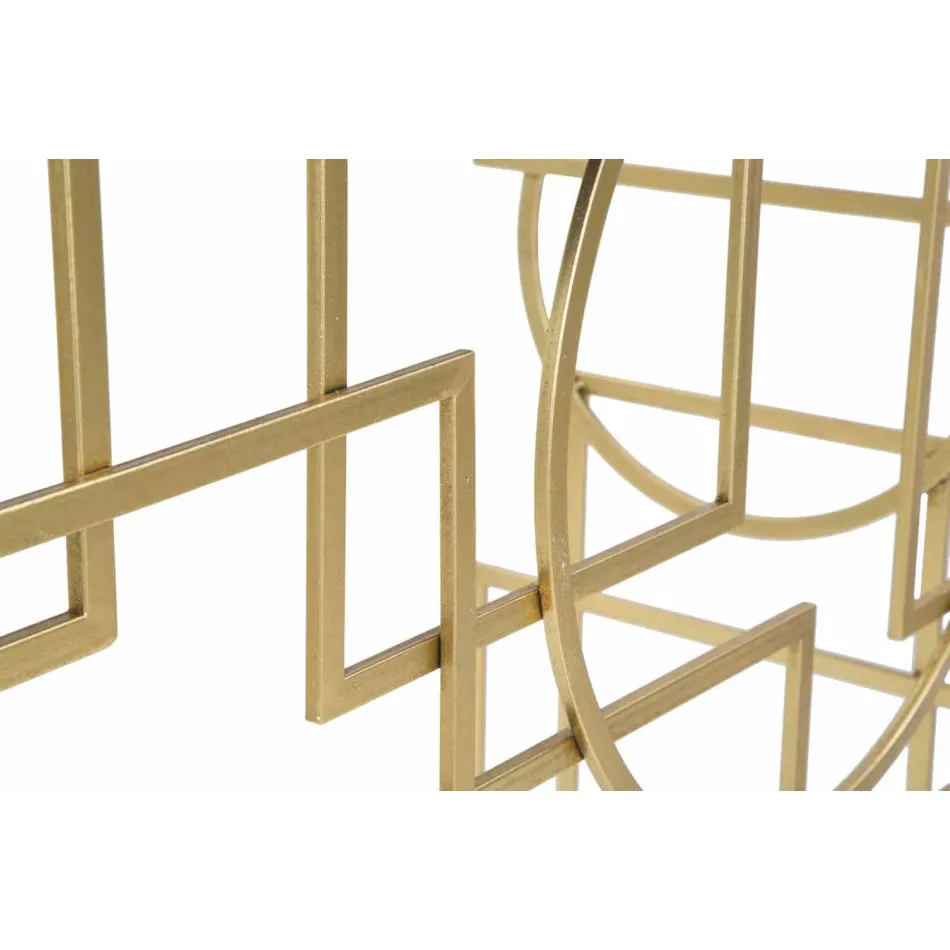 Consola rectangular de diseño moderno en hierro y espejo - Billie Viadurini