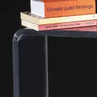 Consola para sala de estar en cristal acrílico transparente minimalista - Amedea Viadurini