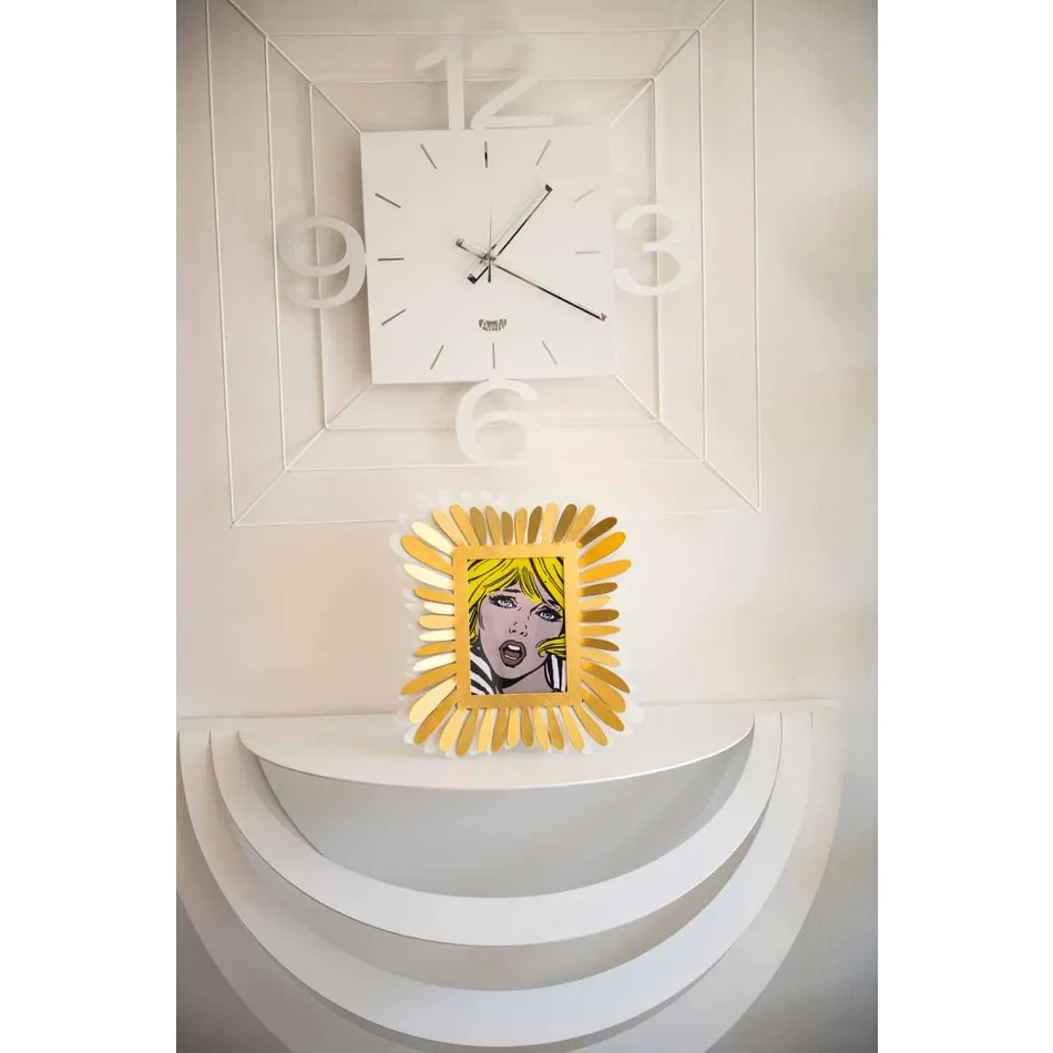 Consola suspendida de hierro de diseño moderno para sala de estar Made in Italy - Olfeo Viadurini