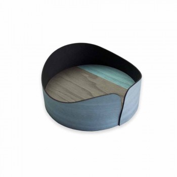 Caja Circular Moderna en Madera Real Made in Italy - Stan