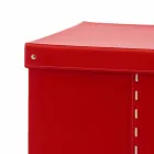 Caja de almacenamiento moderna en cuero regenerado Made in Italy - Gabry Viadurini