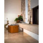 Caja de almacenamiento moderna en cuero regenerado Made in Italy - Gabry Viadurini