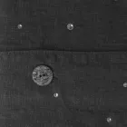 Funda nórdica de lino negro con cristales para cama doble de lujo - Damante Viadurini