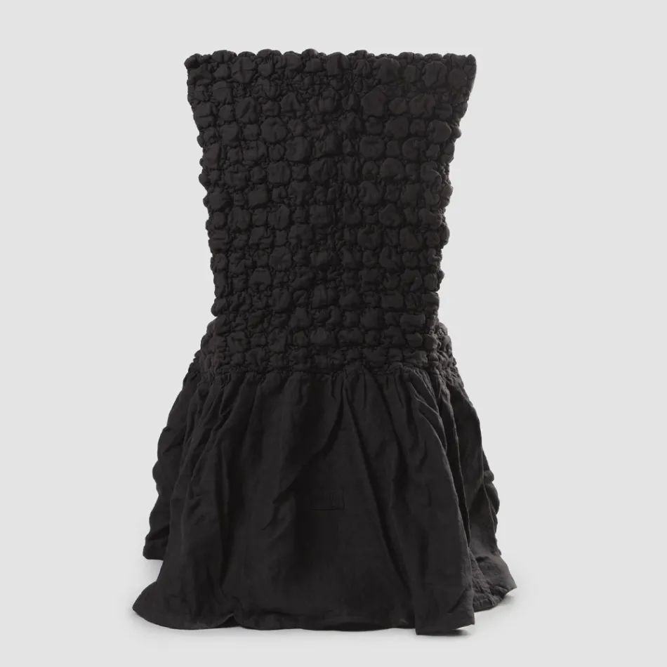 Elegante Funda de Silla con Respaldo para Salón en Lino Bordado - Panteo Viadurini