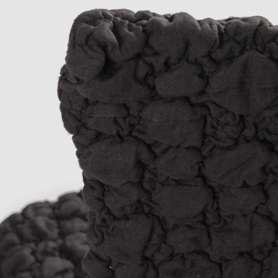 Elegante Funda de Silla con Respaldo para Salón en Lino Bordado - Panteo Viadurini