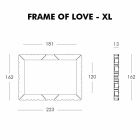 Slide Frame Of Love marco decorativo de pared hecho en Italia Viadurini