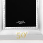 Marco de fotos plateado de lujo para aniversario 25 o 50 años - Sallustio Viadurini
