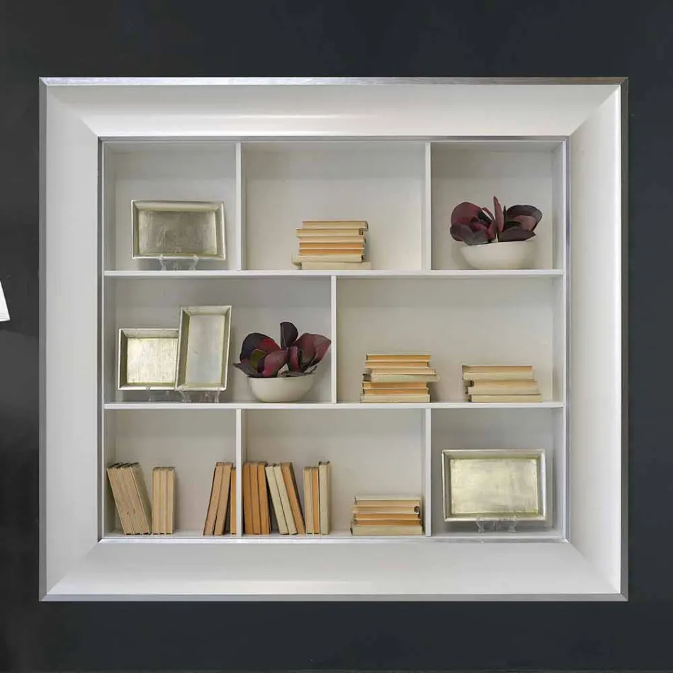 Soporte de plasma de pared de madera hecho a mano hecho en Italia Tommaso Viadurini