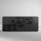 Aparador con pizarra de 10 a priori, de diseño moderno, blanco, negro o de oro Viadurini