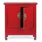 Aparador bajo vintage con 2 puertas en madera de olmo rojo Homemotion - Konan Viadurini