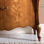 Aparador clásico de madera para sala de estar con incrustaciones Made in Italy - Ottaviano Viadurini