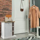 Aparador con 1 puerta, 1 cajón y 3 compartimentos abiertos Made in Italy - Hoder Viadurini