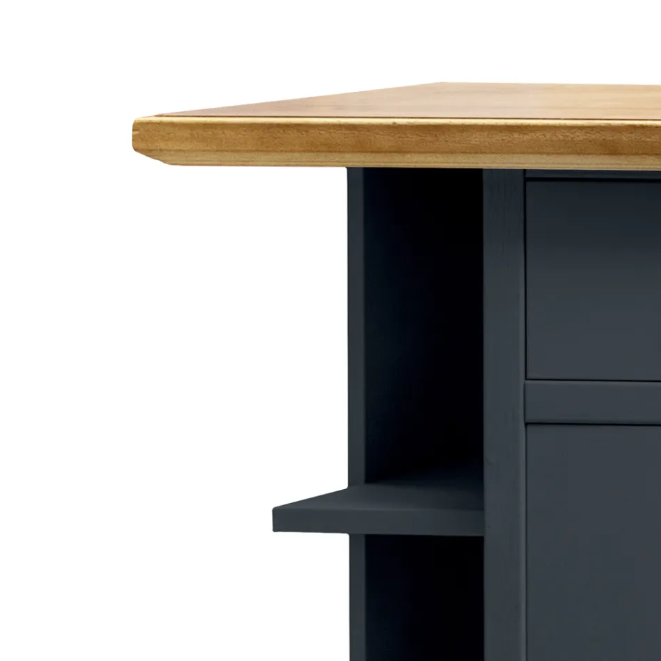 Aparador con 1 puerta, 1 cajón y 3 compartimentos abiertos Made in Italy - Hoder Viadurini