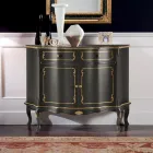 Aparador de lujo con 2 puertas y 1 cajón de madera Made in Italy - Leonor Viadurini