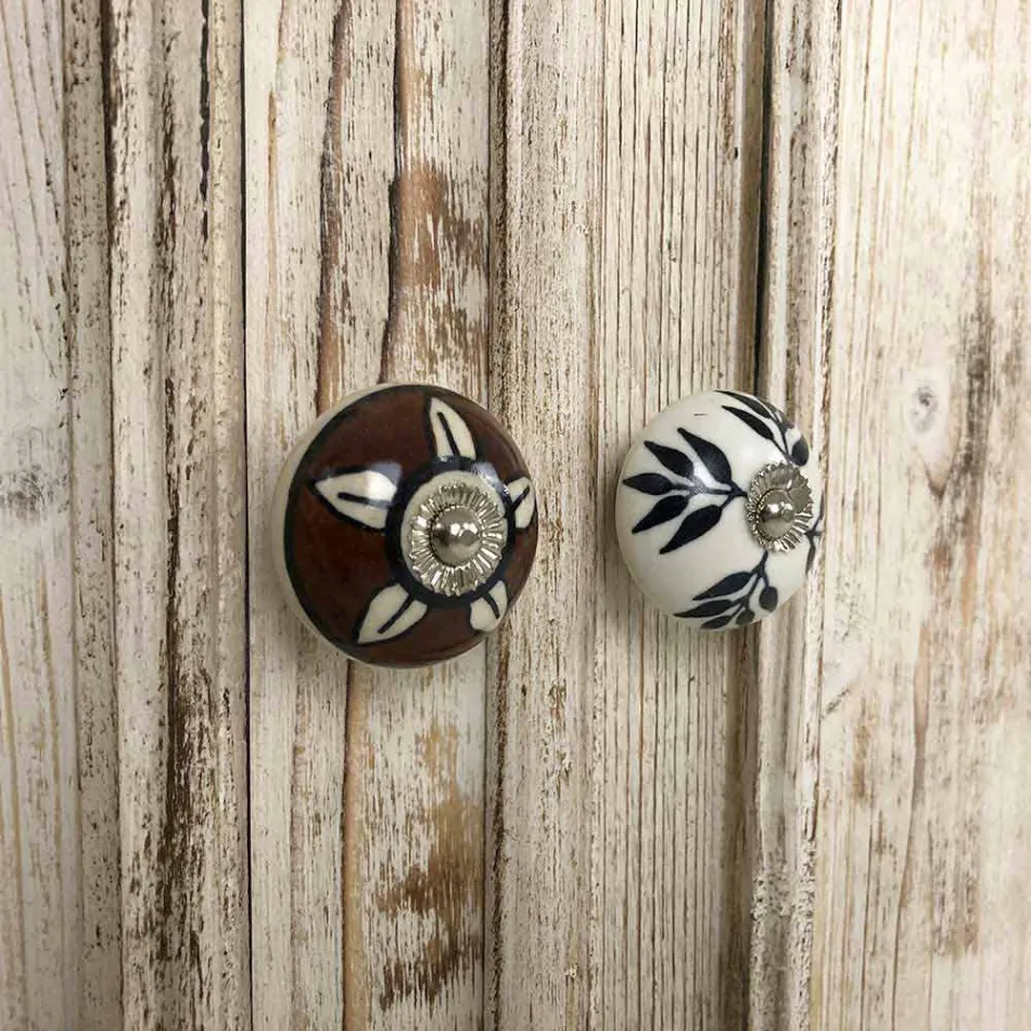 Aparador de madera maciza de abeto con estantes internos Made in Italy - Pierrot Viadurini