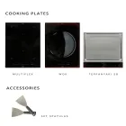 Cocina de exterior 140x65x93 cm de teca maciza y aluminio - Convivial Viadurini