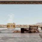 Cocina de exterior 141x70x93 cm de teca maciza y aluminio - Stilosa Viadurini