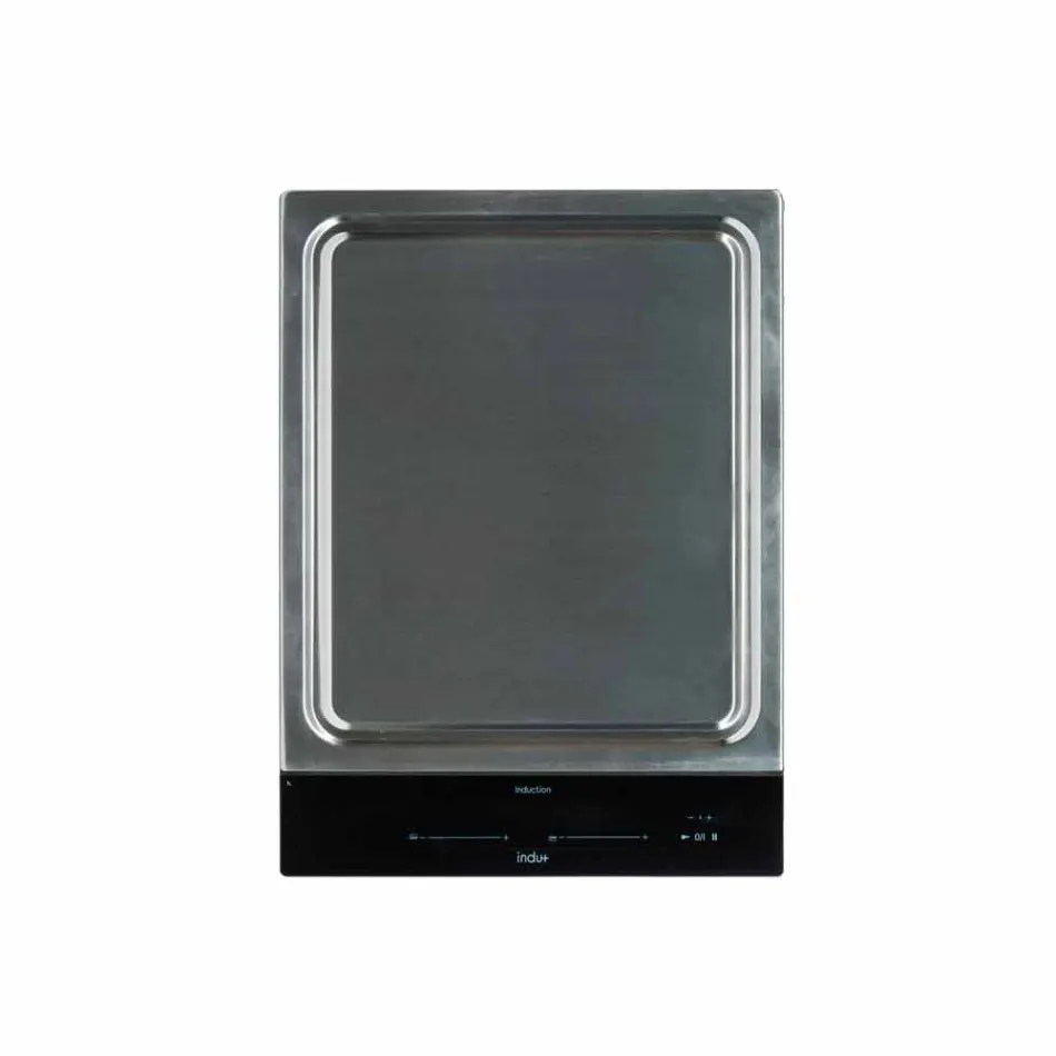 Cocina moderna sobre ruedas para jardín exterior en madera y acero - Calliope Viadurini