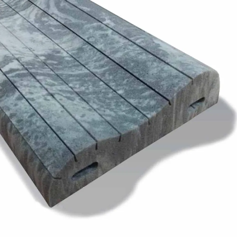 Cojín Double Wave en Memory Xform de 11 cm de altura Hecho en Italia - Rizado Viadurini