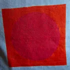 Cojín de cáñamo pintado a mano Pieza única Arte italiano - Marcas Viadurini