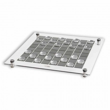 Damas juego de mesa hecho en Italia Viadurini