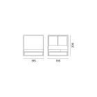 Tumbona de exterior con estructura reclinable de aluminio blanco - Jurica Viadurini