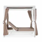Diván para exterior en Textilene y Aluminio con Respaldo Reclinable - Anastasia Viadurini