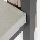 Diván para exterior en Textilene y Aluminio con Respaldo Reclinable - Anastasia Viadurini