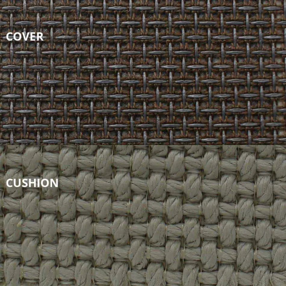 Tumbona de jardín de diseño redondo de lujo con sombrilla - Ulm Moon by Vondom Viadurini