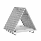 Tumbona de jardín de lujo de aluminio y tela - Frame Vineyard by Vondom Viadurini