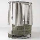 Tumbona de jardín de teca, aluminio y cuerda ROPE+ con cojines - Arcangelo Viadurini