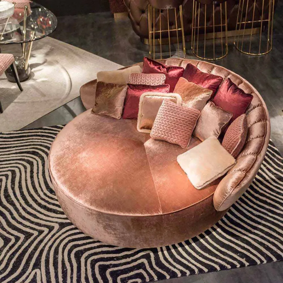 Sofá-cama en tejido 100% Made in Italy Belle 2 Viadurini