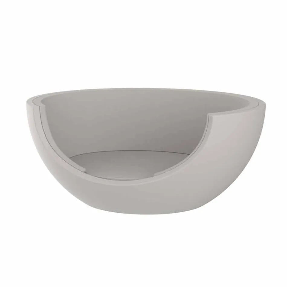 Sofá cama para exterior de diseño circular de lujo en polietileno - Ulm Moon by Vondom Viadurini